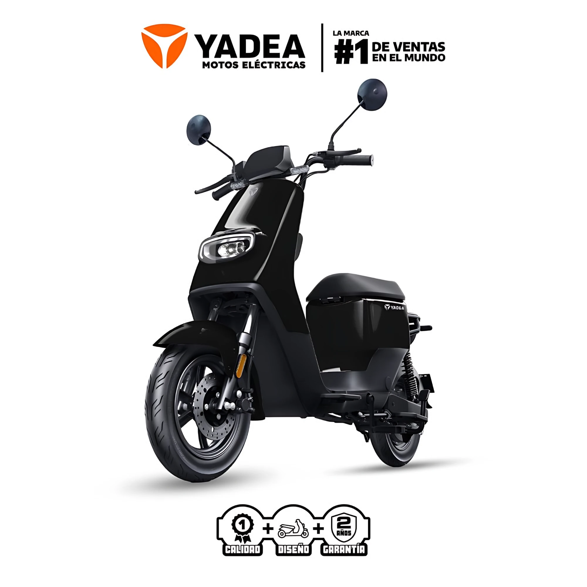 Scooter Electrico Yadea De3 P8824 | 800 Watts Color Negro — foto 2