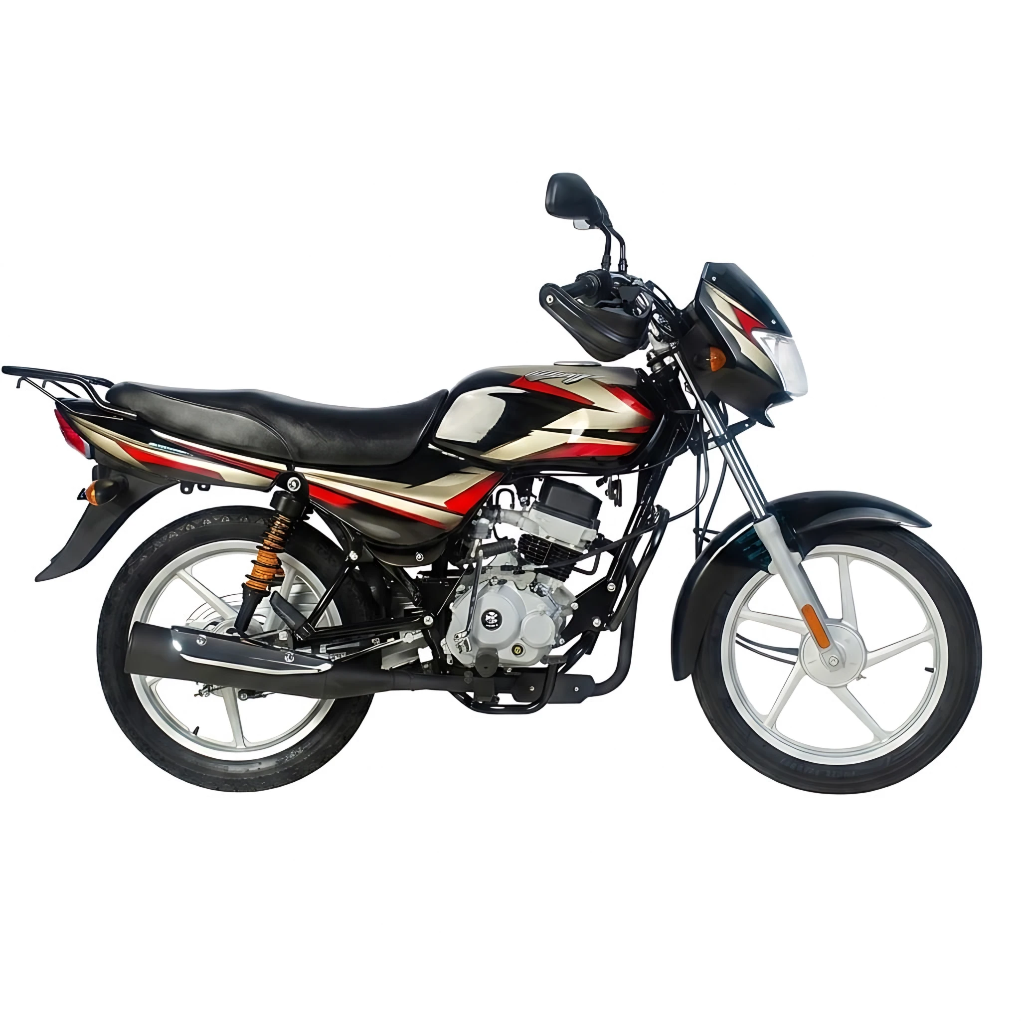 MOTO BAJAJ CT 100 ES N/ROJO 2027 — foto 3