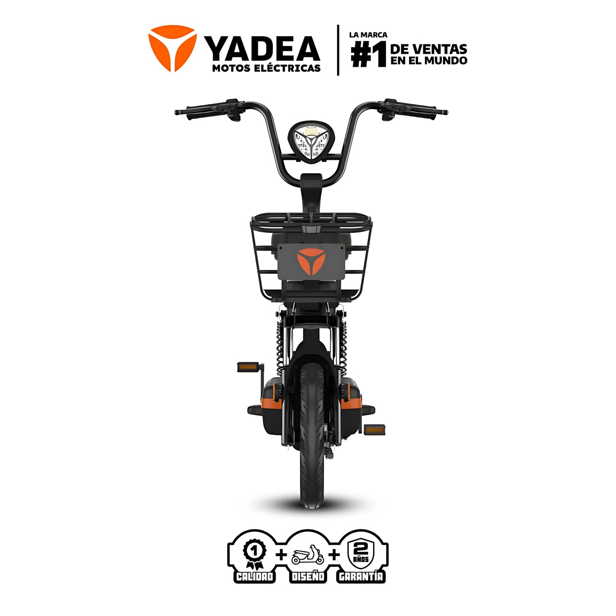 Scooter Electrico Yadea Rockets P8824 | 600 Watts Color Negro Cafe — foto 2