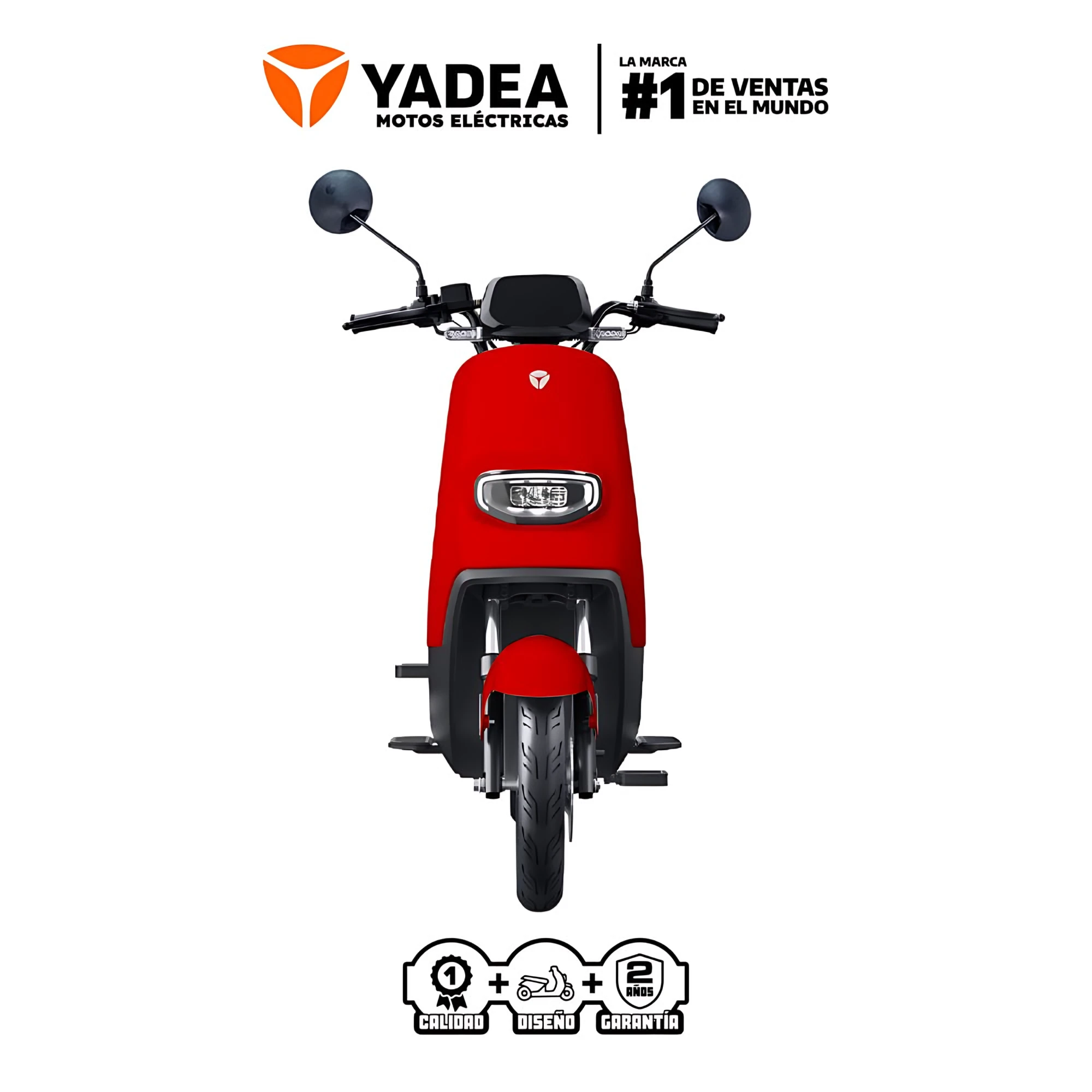 Scooter Electrico Yadea De3 P8824 | 800 Watts Color Rojo — foto 1