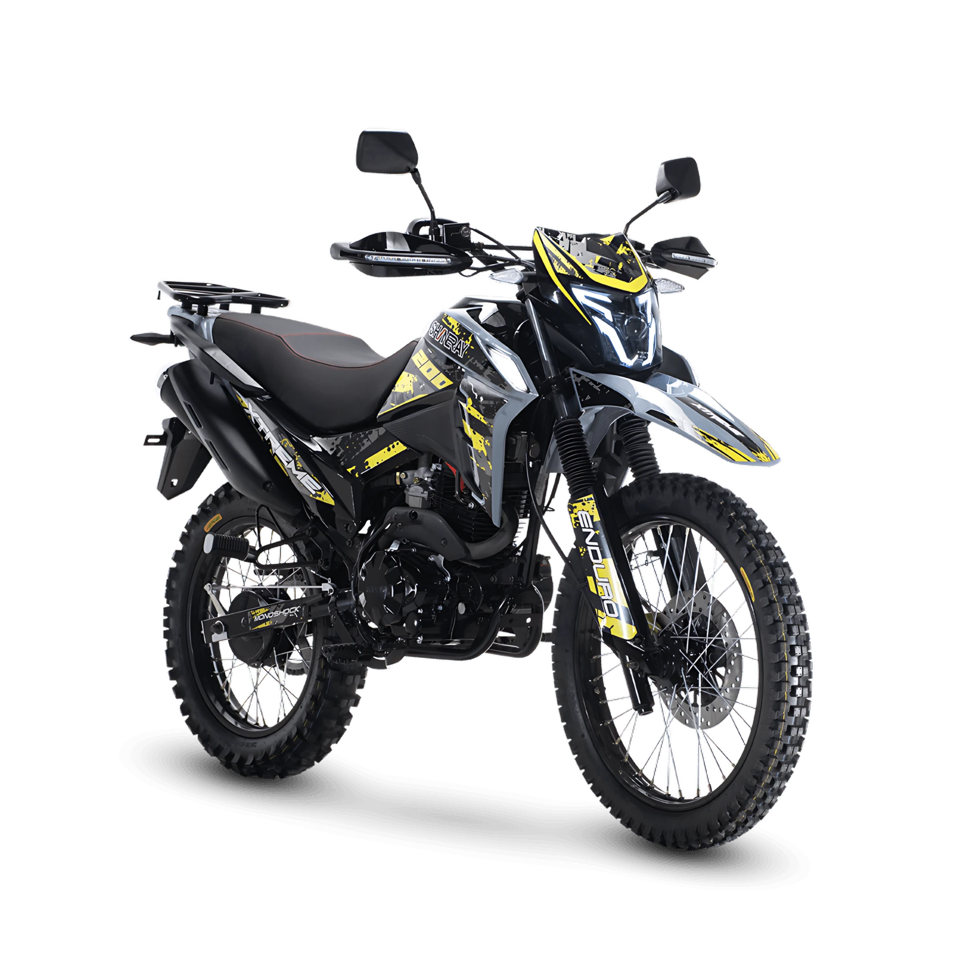 MOTO SHINERAY XTREME 200 NEGRO/VERDE 2027 — foto 1