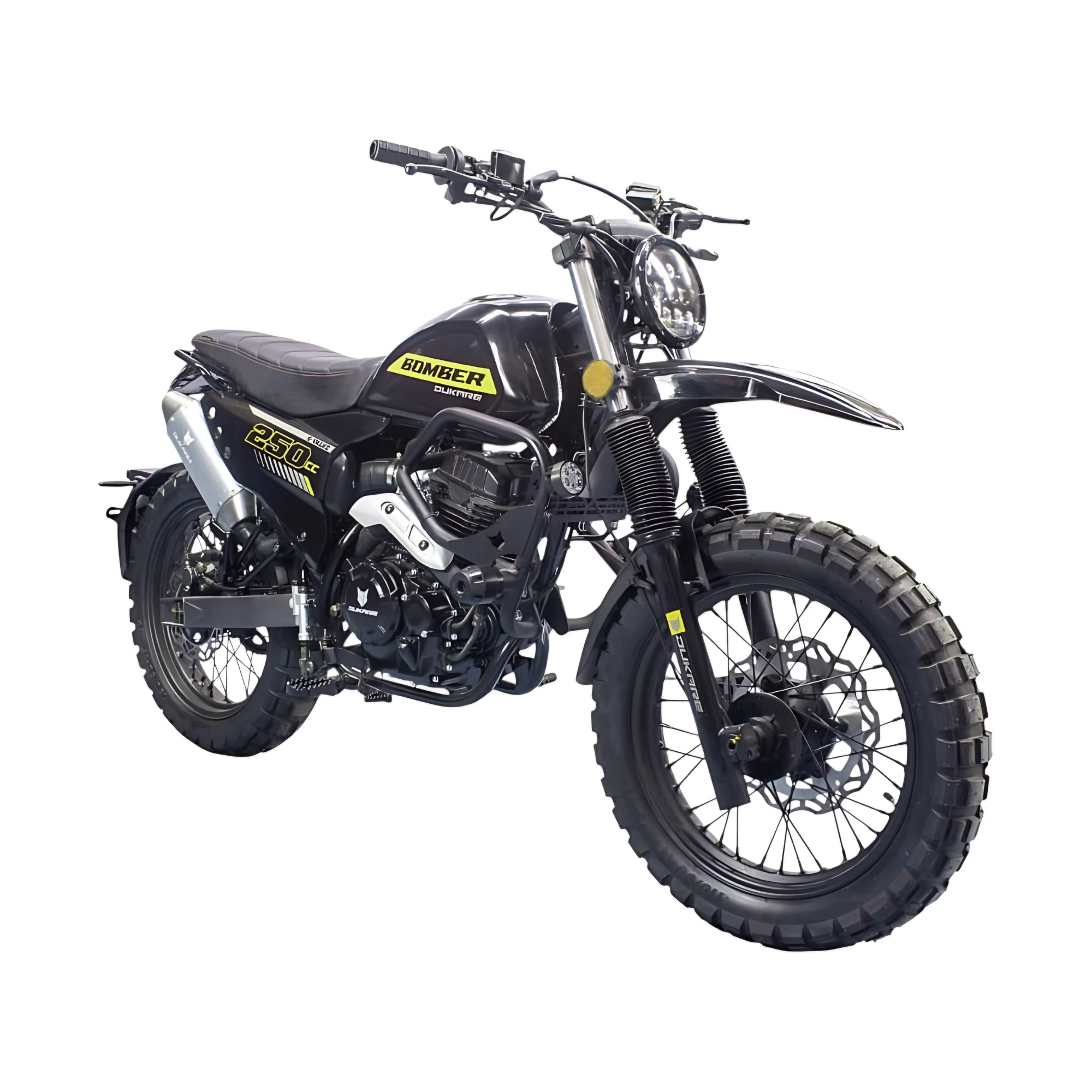 MOTO DUKARE DK250 BOMBER 4V NEGRO - AMARILLO 2027 — foto 2
