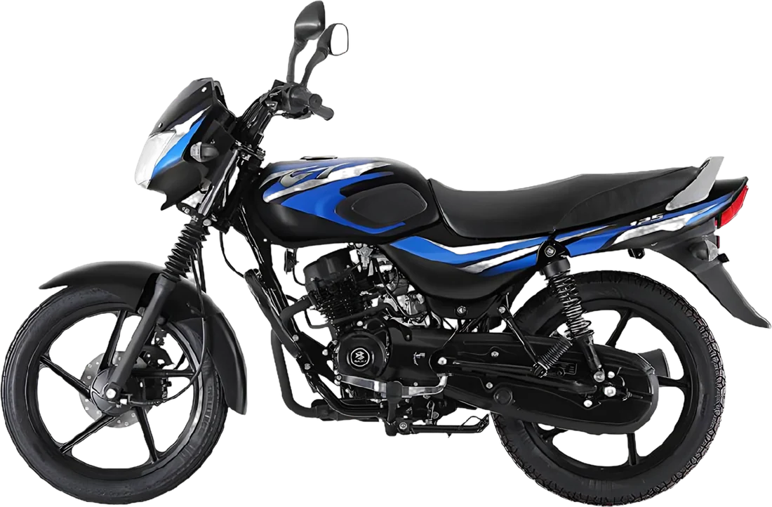 MOTO BAJAJ CT 125 N/AZUL 2027, vista lateral