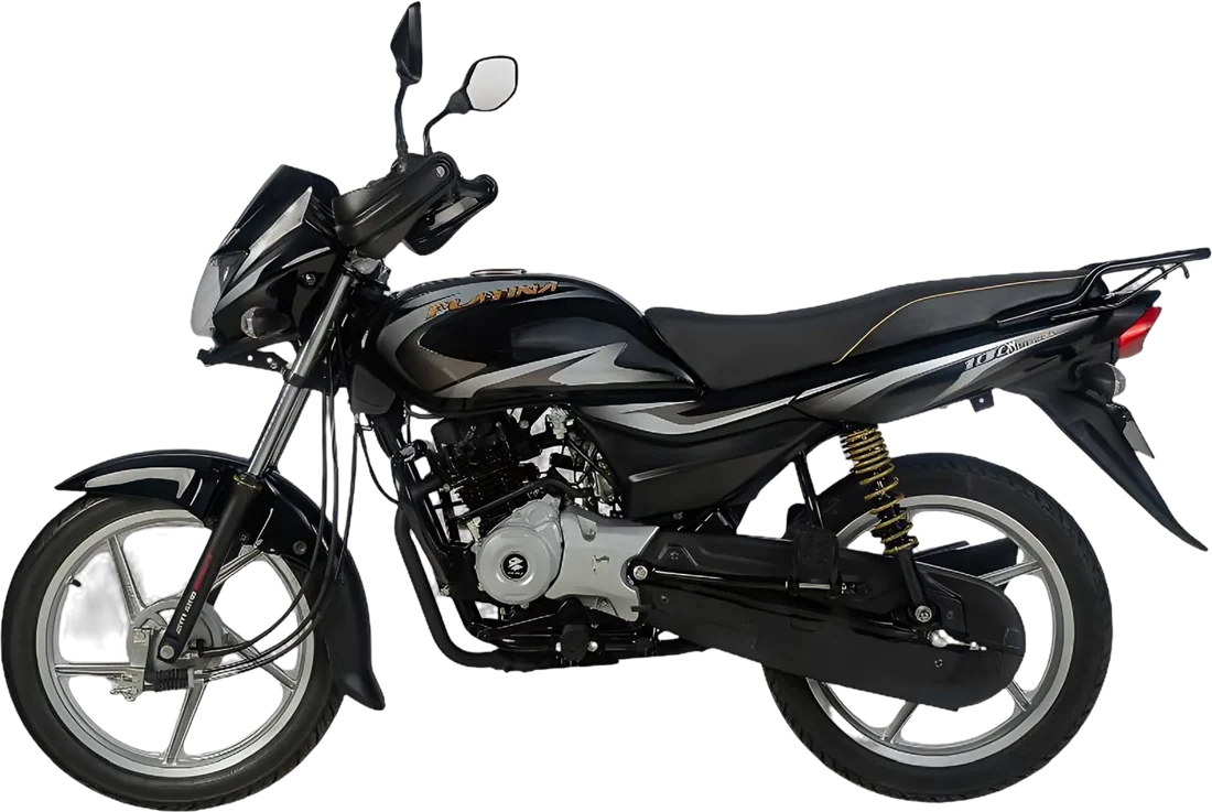 MOTO BAJAJ PLATINA 100 ES NEGRO 2027, vista lateral