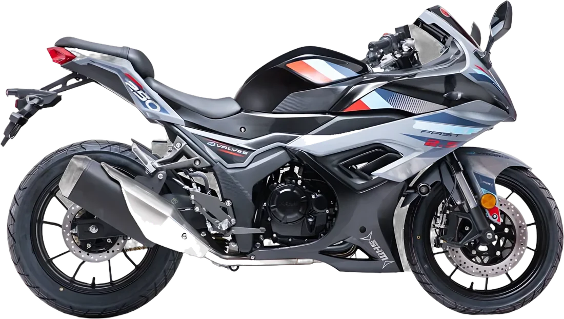 MOTO CHIEF FAST 2.5 250 PLOMO 2027, vista lateral