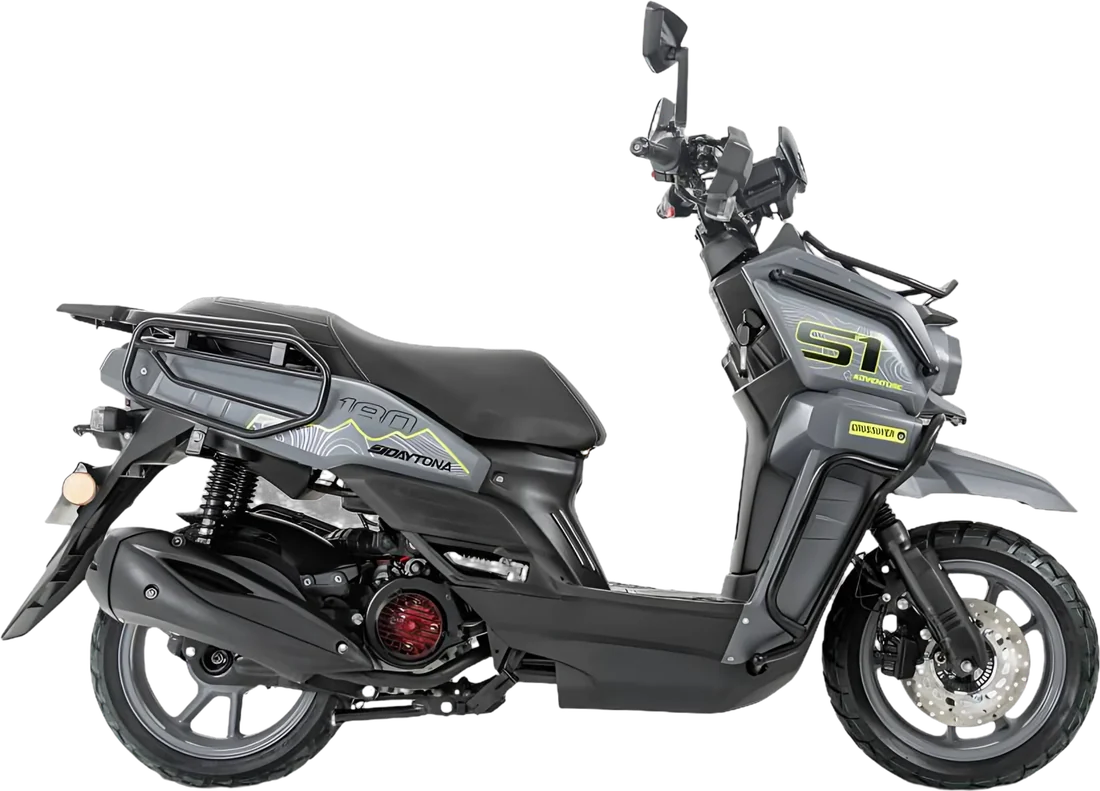 MOTO DAYTONA DY180 S1 ADVENTURE CROSSOVER PLOMO 2027, vista lateral