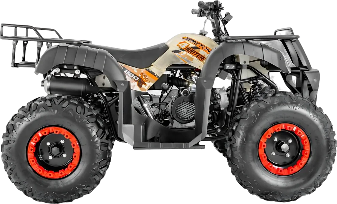 MOTO DAYTONA DY200 4 HUNTER CREMA 2027, vista lateral