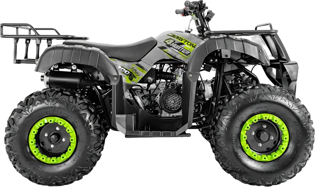 MOTO DAYTONA DY200 4 HUNTER PLOMO 2027, vista lateral