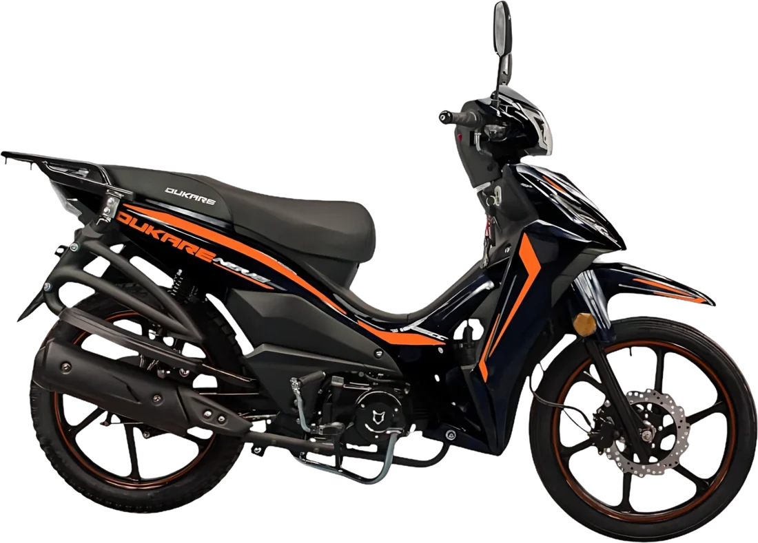 MOTO DUKARE DK125 NOVA NEGRO 2027, vista lateral