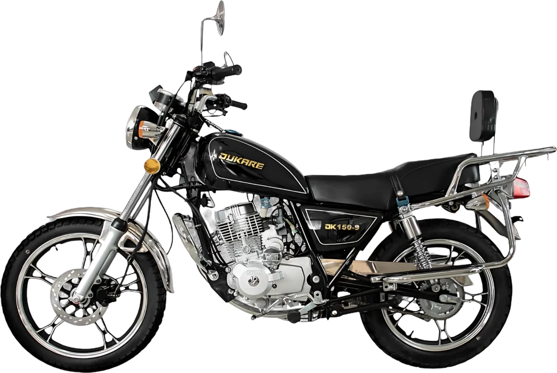 MOTO DUKARE DK150-9 NEGRO 2027, vista lateral