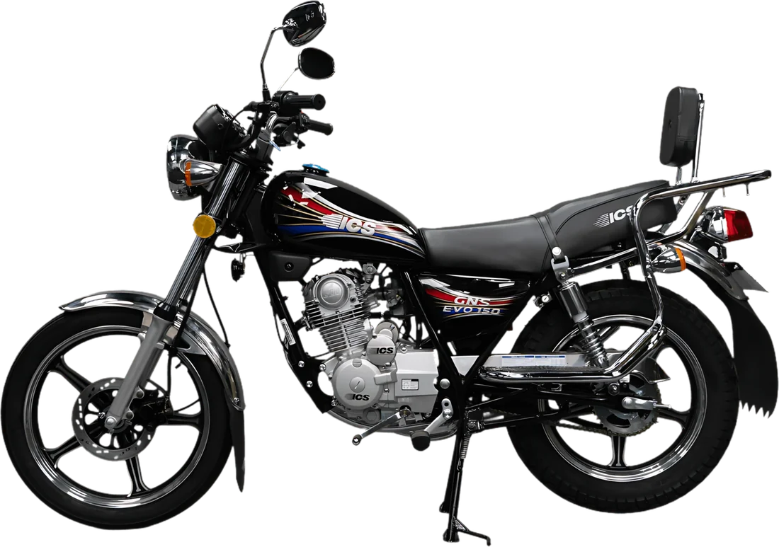MOTO ICS GNS EVO150 II 2026 NEGRO, vista lateral