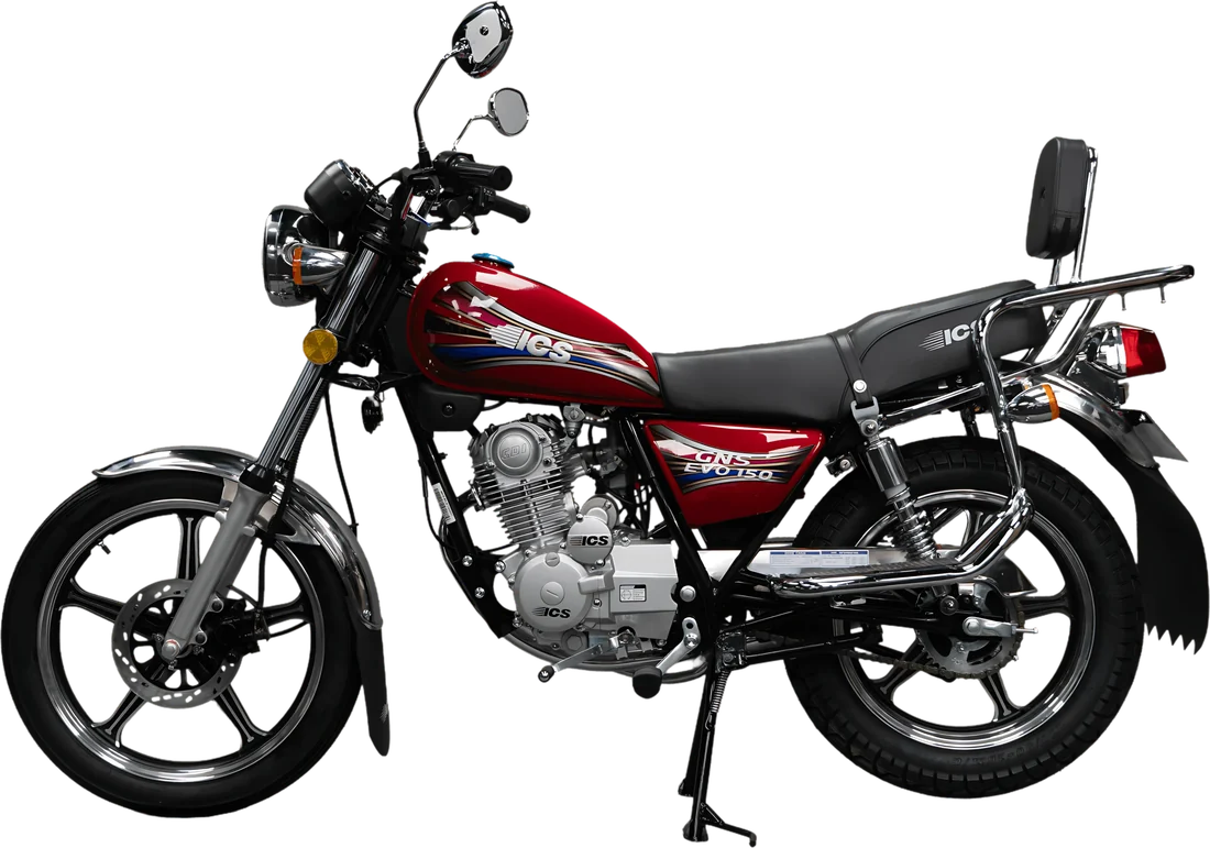 MOTO ICS GNS EVO150 II 2026 ROJO, vista lateral