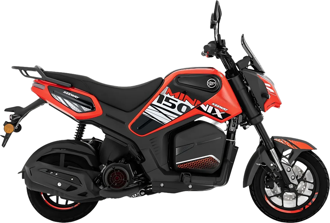 MOTO KEEWAY MINNIX 150 2027 ROJO, vista lateral