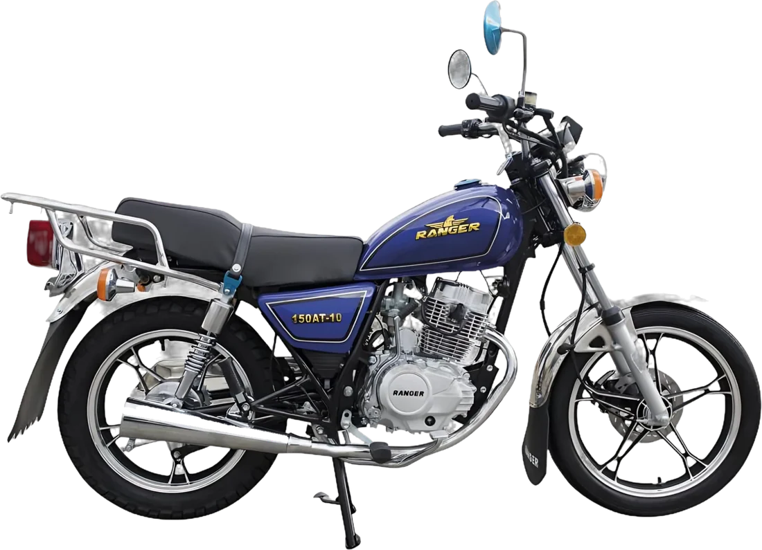 Moto Ranger 150AT-10 2026 AZUL, vista lateral