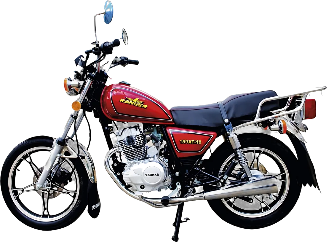 Moto Ranger 150AT-10 2026 ROJO, vista lateral