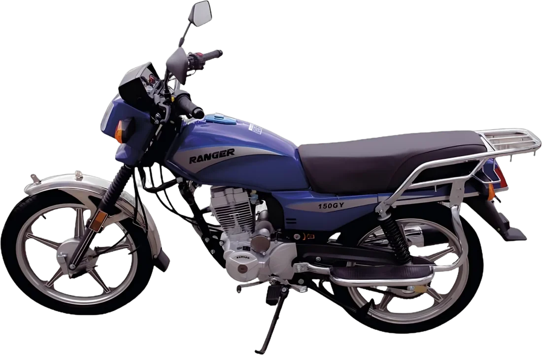 Moto Ranger 150GY 2026 AZUL, vista lateral