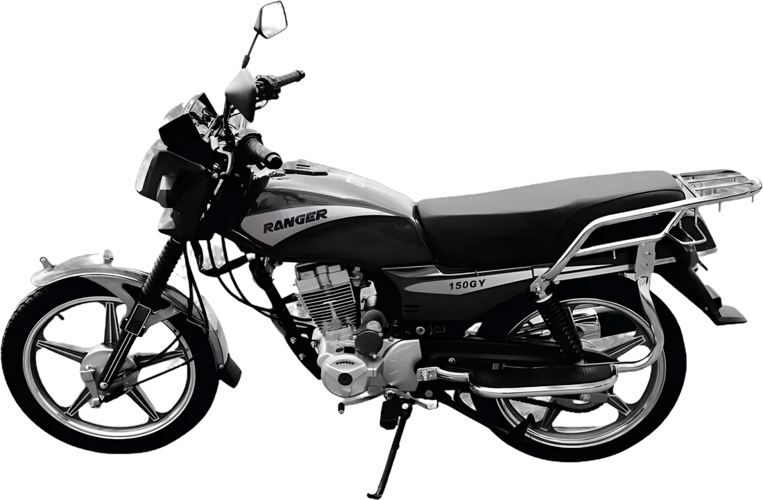 Moto Ranger 150GY 2026 NEGRO, vista lateral