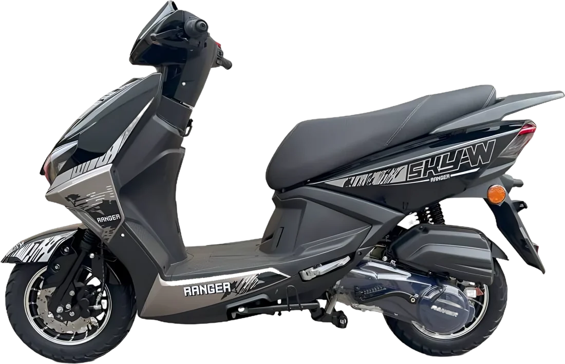 Moto Ranger SKY-W Plomo 2026, vista lateral