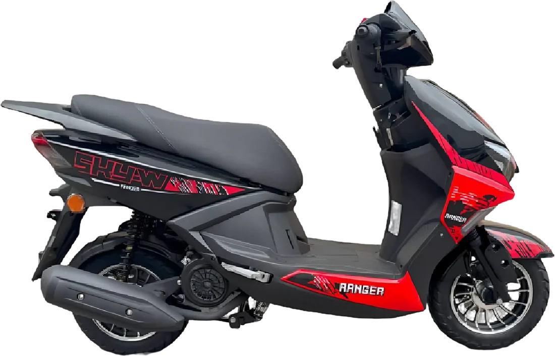 Moto Ranger SKY-W Rojo 2026, vista lateral