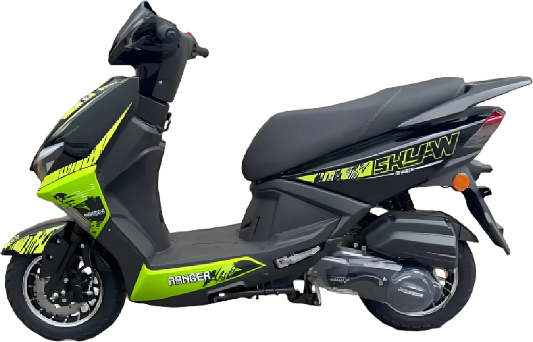 Moto Ranger SKY-W Verde 2026, vista lateral