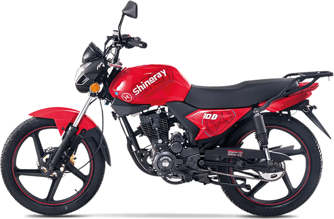 MOTO SHINERAY XY150-10D ROJO 2027, vista lateral
