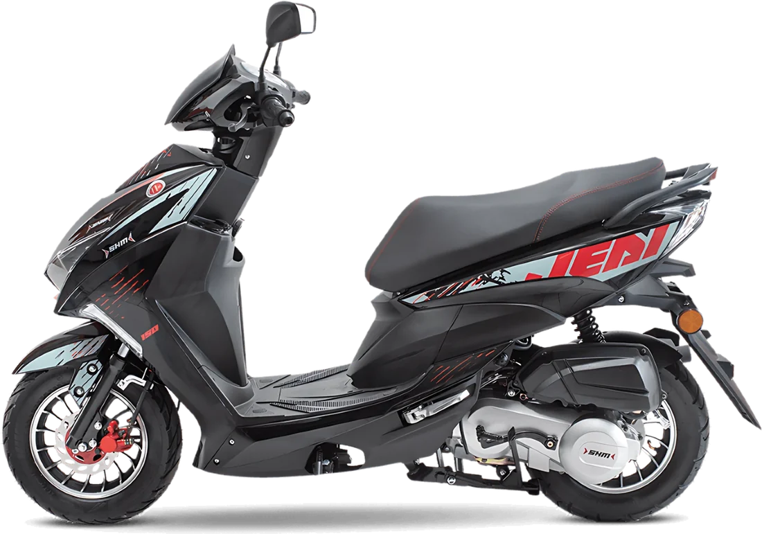 MOTO SHM JEDI II NEGRO 2027, vista lateral
