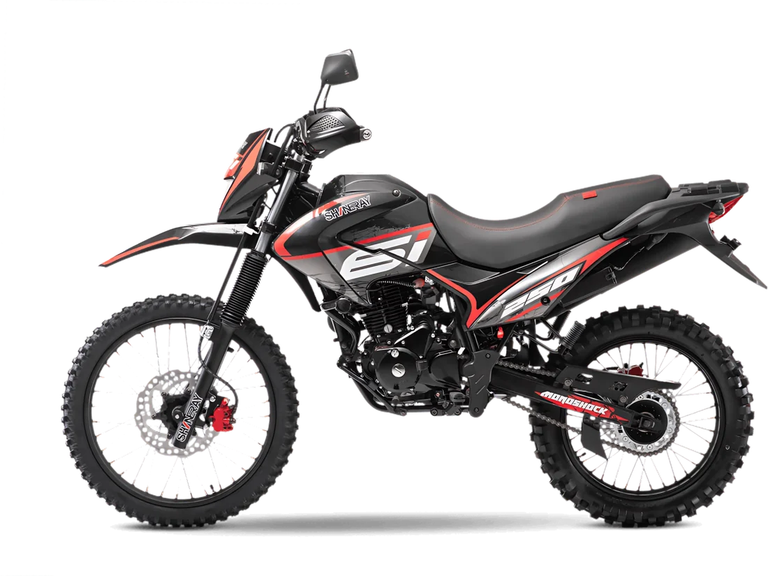 MOTO SHN 6I-250 NEGRO 2026, vista lateral