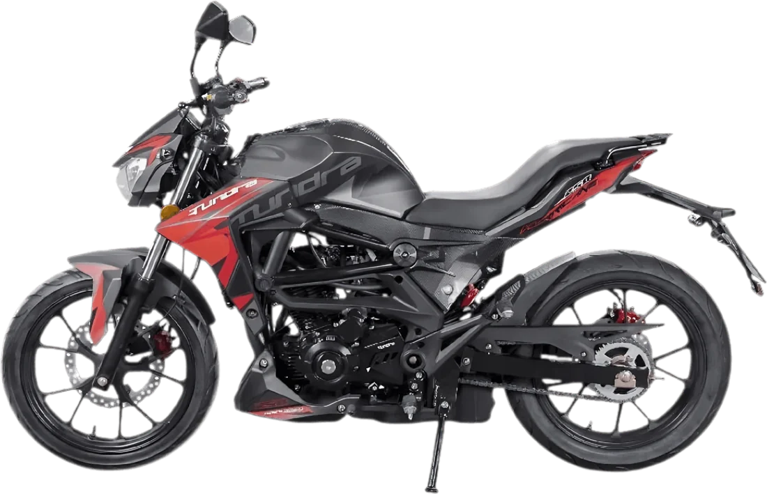 Moto Tnd Hurricane 250 2026, vista lateral