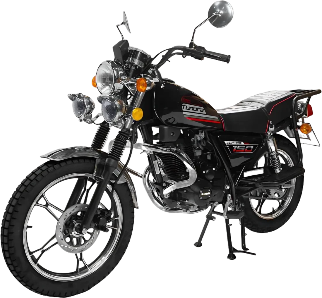 MOTO TND TD150GN 2027 NEGRO, vista lateral