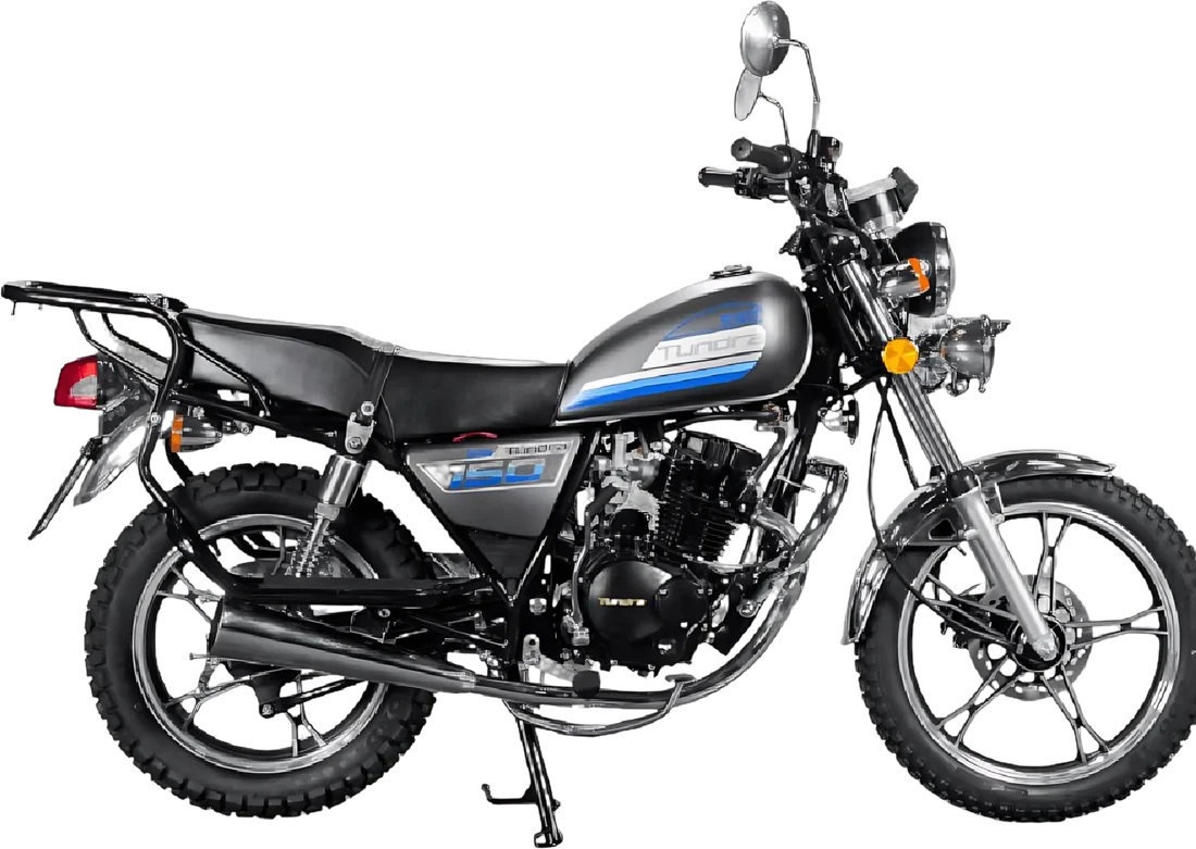 MOTO TND TD150GN 2027 PLOMO, vista lateral