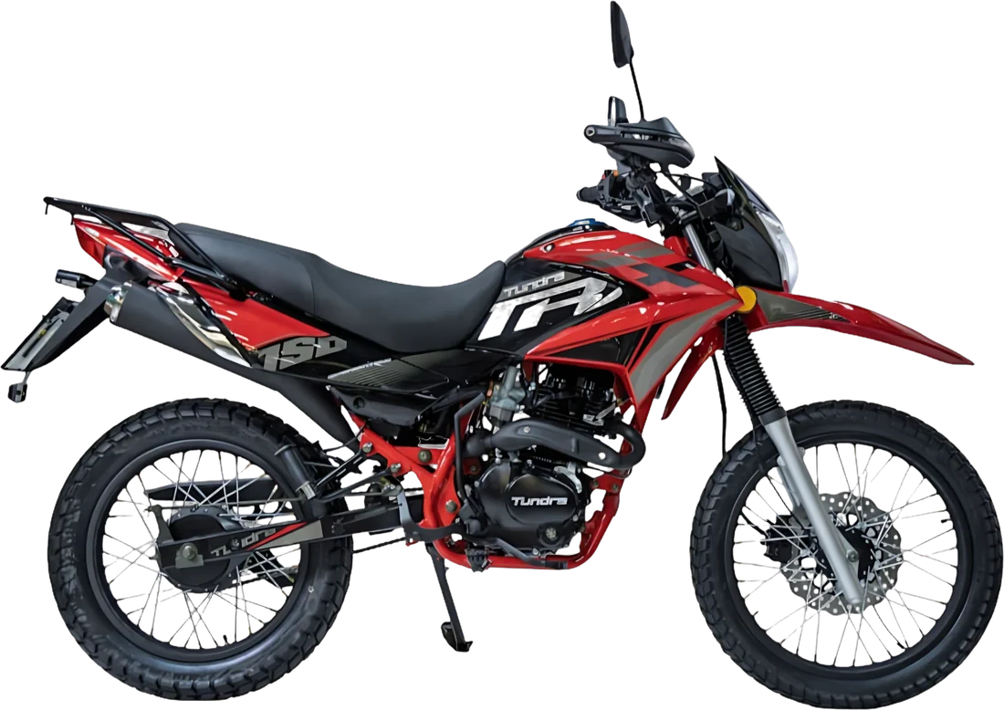 MOTO TUNDRA TD150TRX NEGRO 2027, vista lateral