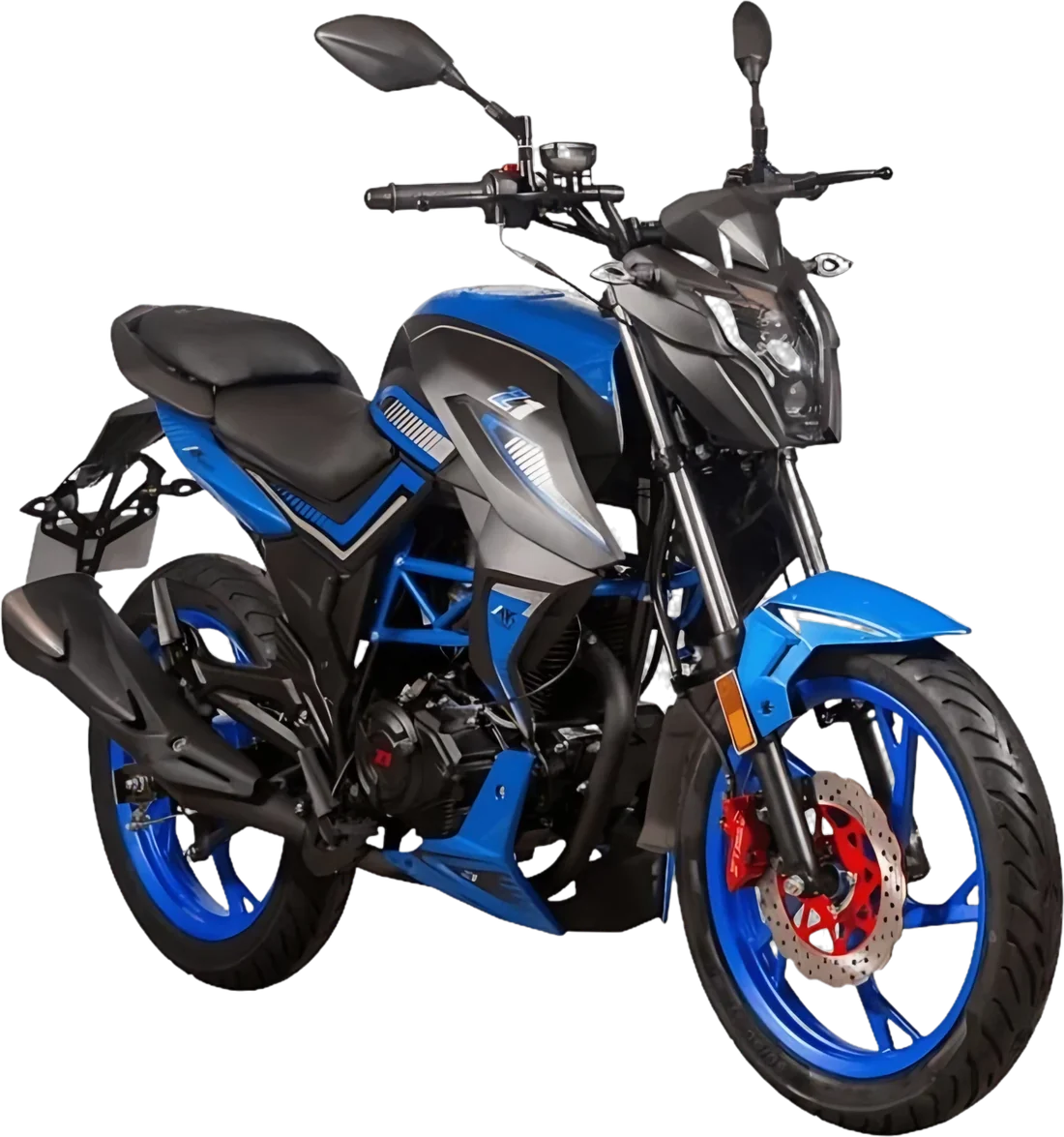 Moto Z1 AK 200 200CC, vista lateral