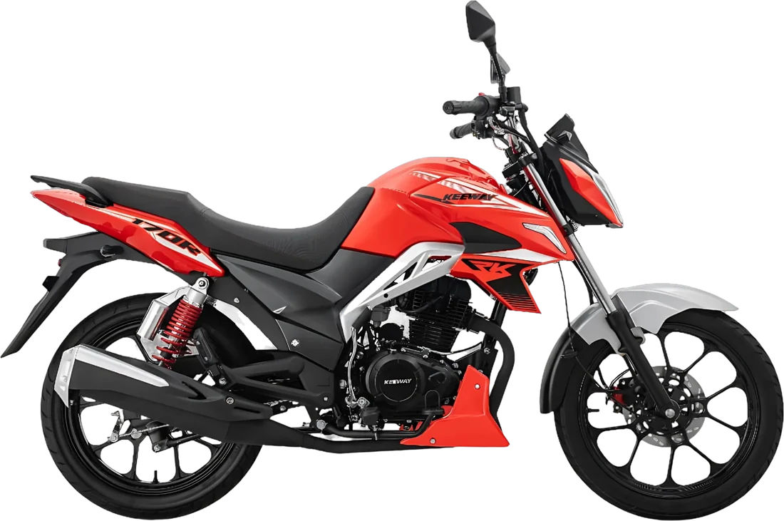 MOTOCICLETA KEEWAY RK170R 2027 ROJO, vista lateral