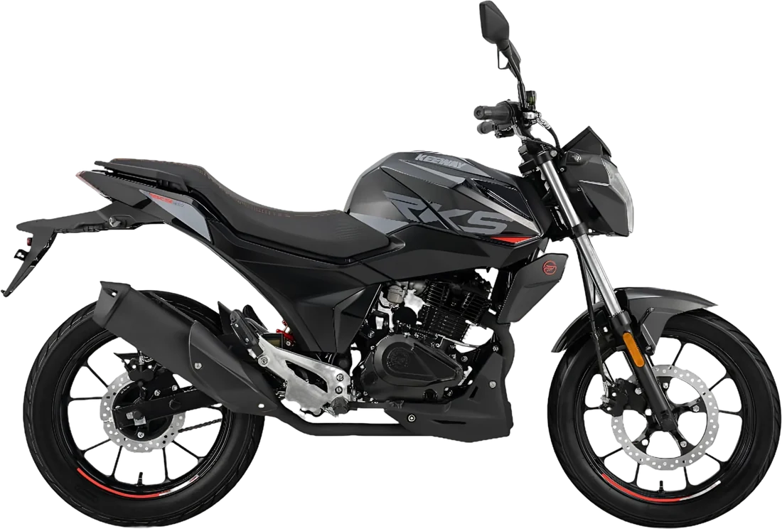 MOTOCICLETA KEEWAY RKS180 2026 NEGRO, vista lateral