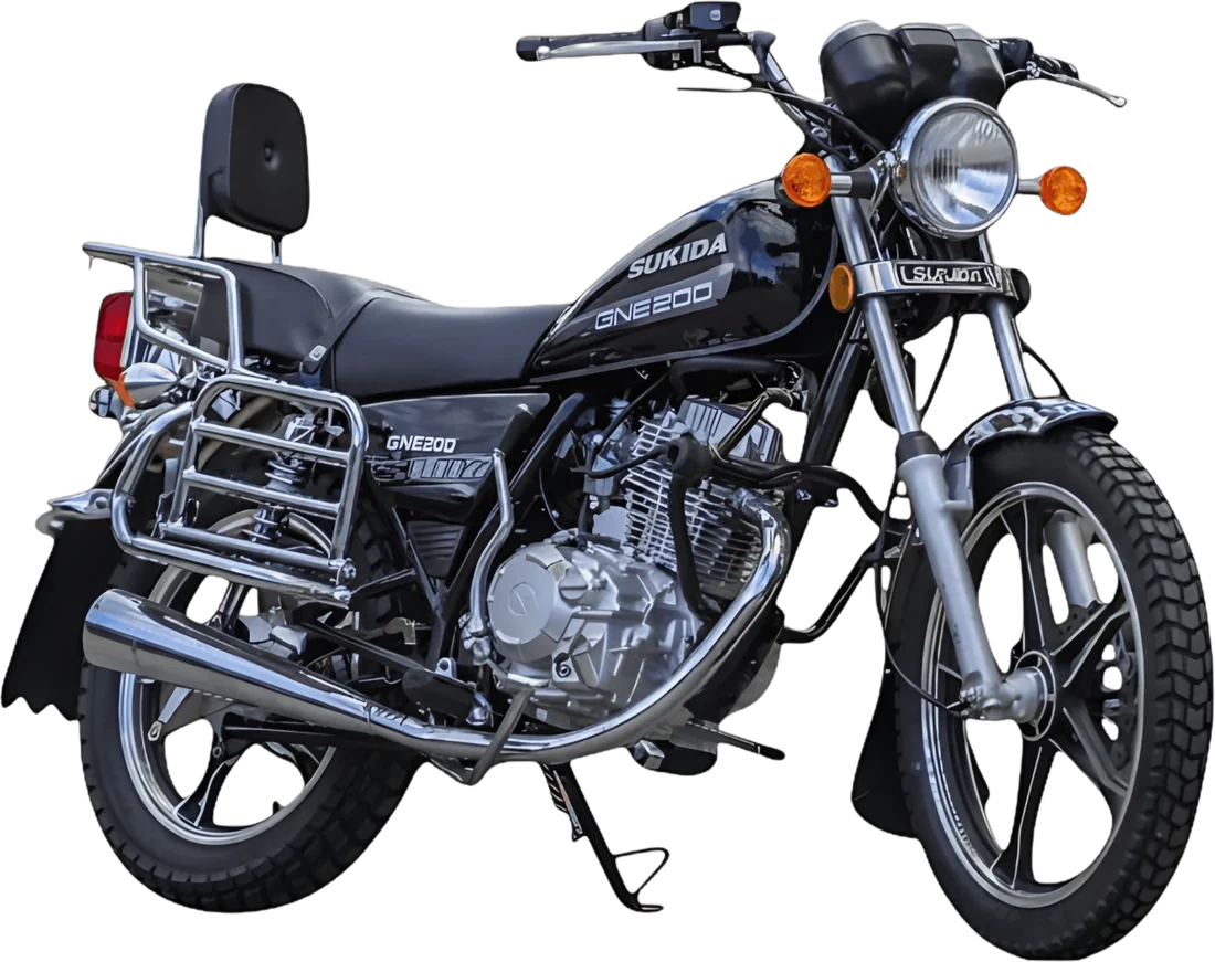 Motocicleta Sukida GNE 200 200 2026, vista lateral