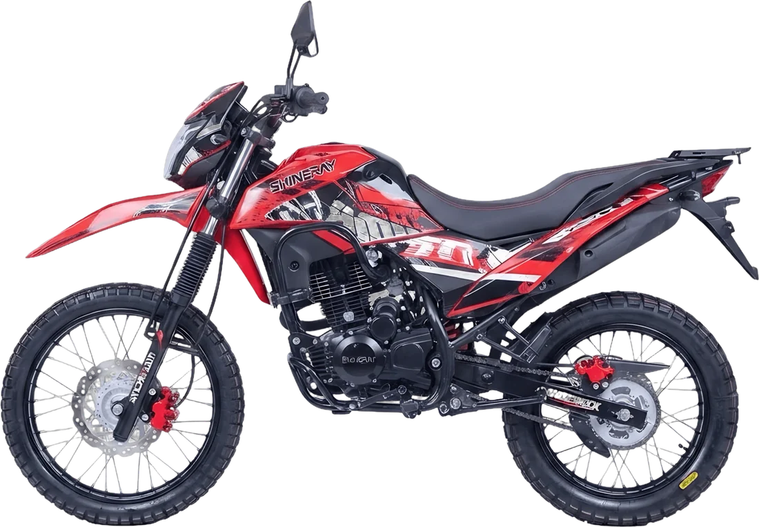 MOTOCICLETA THOR 197 2027 ROJO, vista lateral