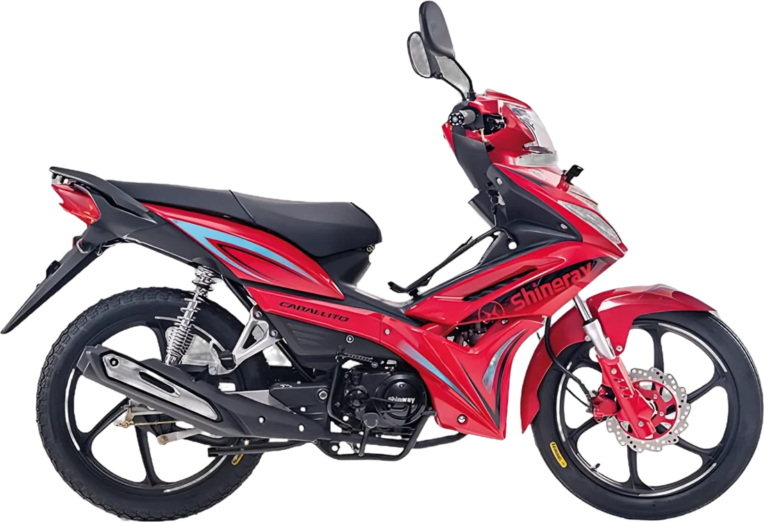 MOTOCICLETA XY125-30A 120 2027 ROJO, vista lateral