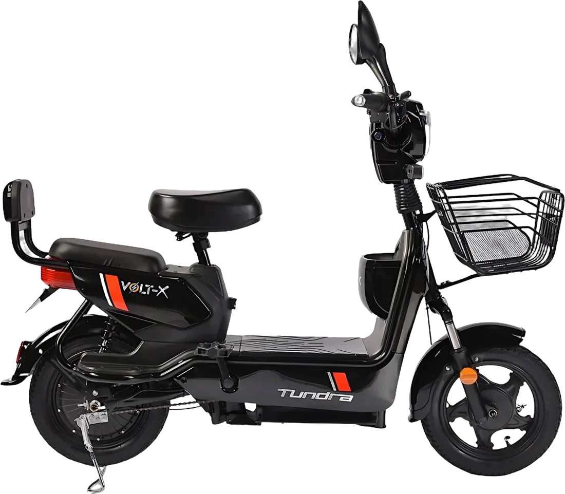 Scooter Eléctrica Tundra VOLT-X | 500 Watts Color Negro, vista lateral