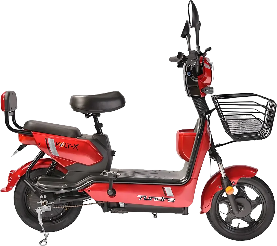 Scooter Eléctrica Tundra VOLT-X | 500 Watts Color Rojo, vista lateral