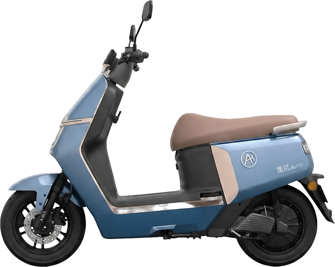 Scooter Eléctrico Aima A700 Commader P86139 | 1200 Watts 50 Km Color Azul, vista lateral
