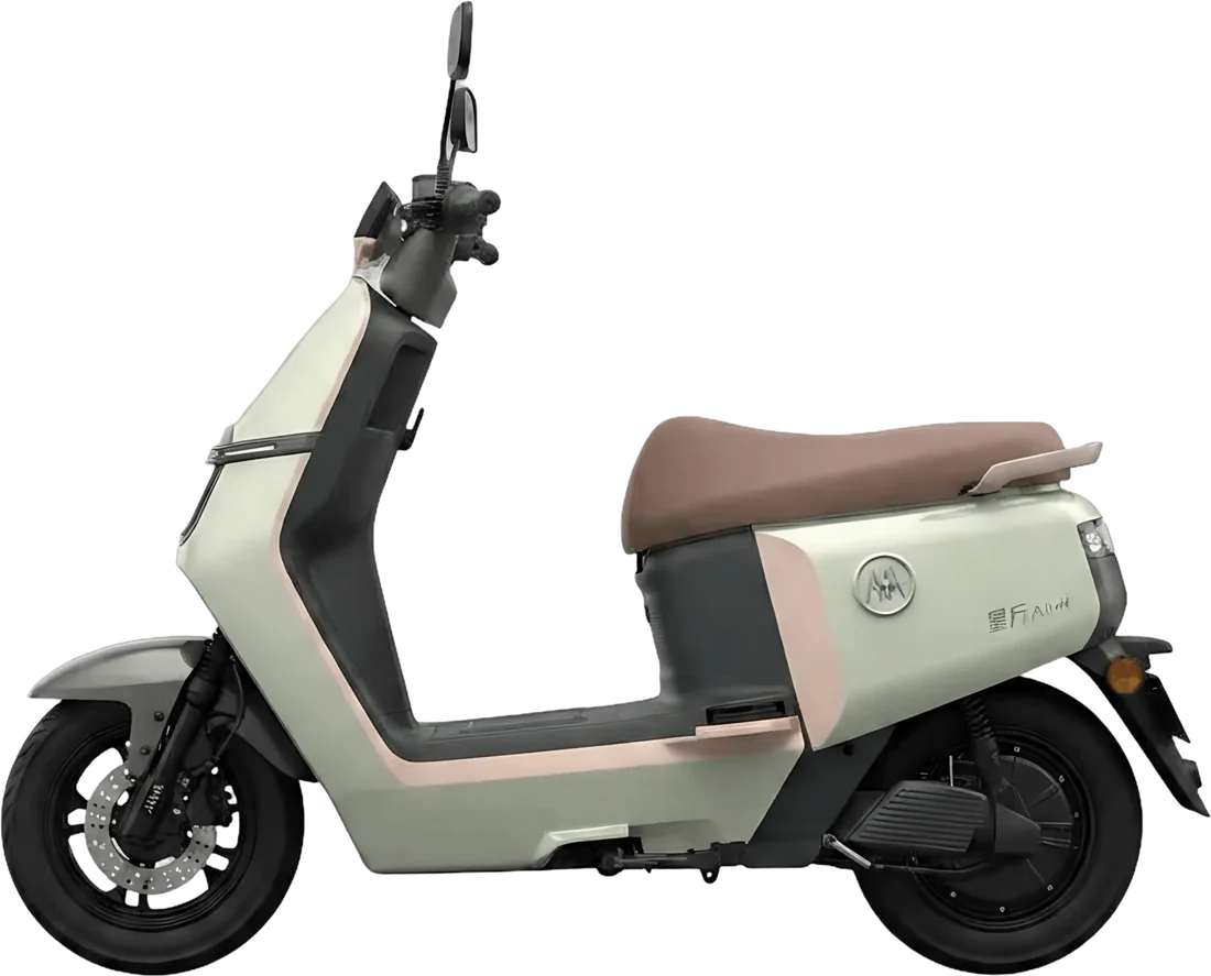 Scooter Eléctrico Aima A700 Commader P86139 | 1200 Watts 50 Km Color Verde, vista lateral