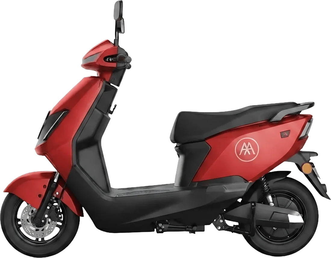 Scooter Eléctrico Aima F626 Sport P86139 | 800 Watts 50 Km Color Rojo, vista lateral