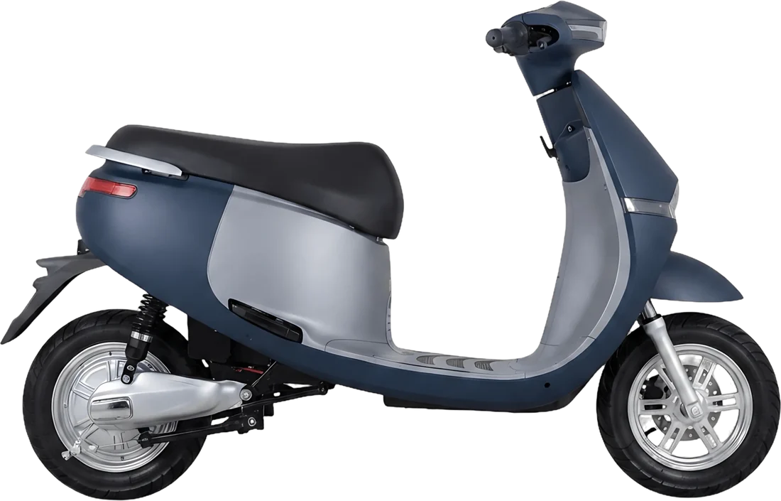 Scooter Eléctrico Aima Gogo P86139 | 800 Watts 50 Km Color Azul, vista lateral