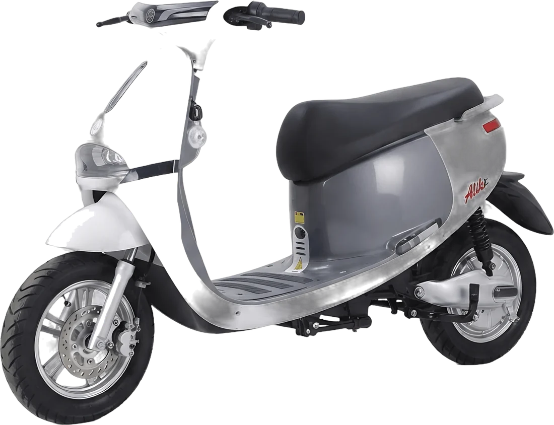 Scooter Eléctrico Aima Gogo P86139 | 800 Watts 50 Km Color Blanco, vista lateral