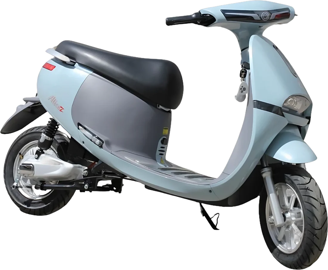 Scooter Eléctrico Aima Gogo P86139 | 800 Watts 50 Km Color Gris, vista lateral