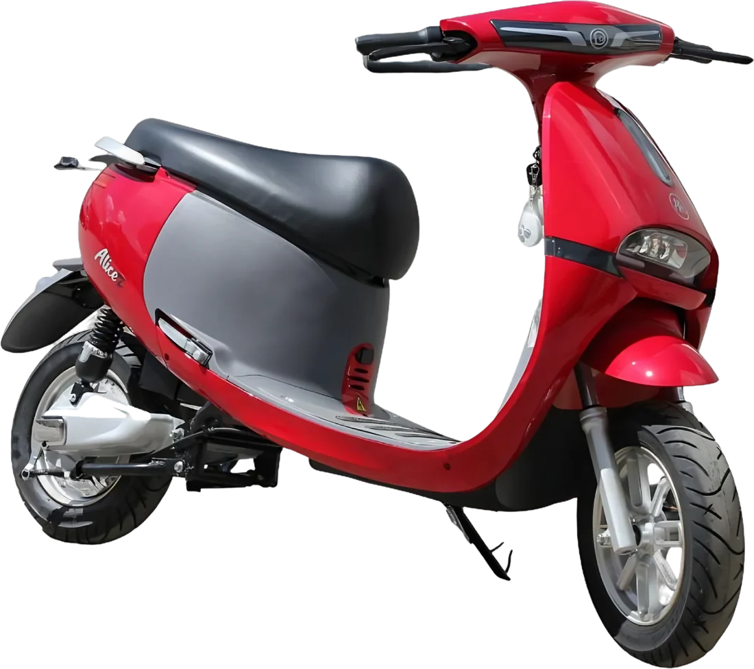 Scooter Eléctrico Aima Gogo P86139 | 800 Watts 50 Km Color Rojo, vista lateral