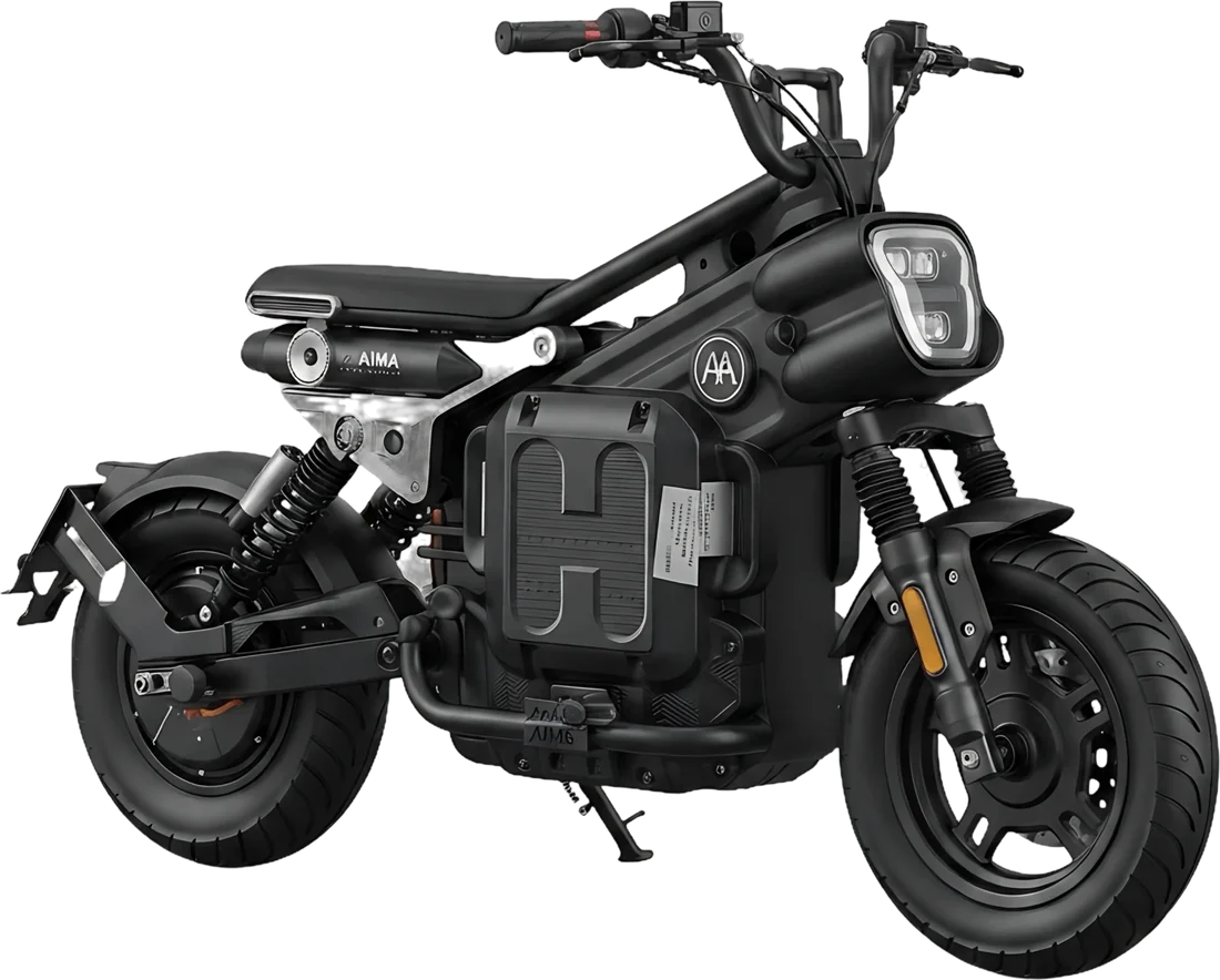 Scooter Eléctrico Aima Hyhawnk P86139 | 1200 Watts 50 Km Color Negro, vista lateral