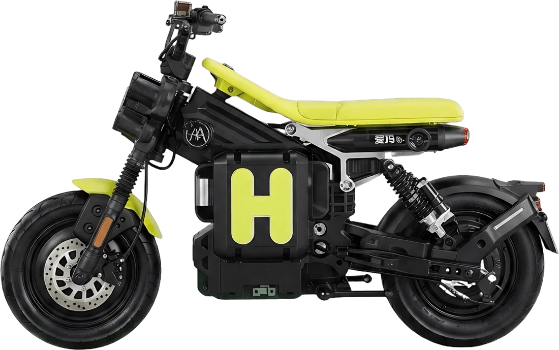 Scooter Eléctrico Aima Hyhawnk P86139 | 1200 Watts 50 Km Color Verde, vista lateral