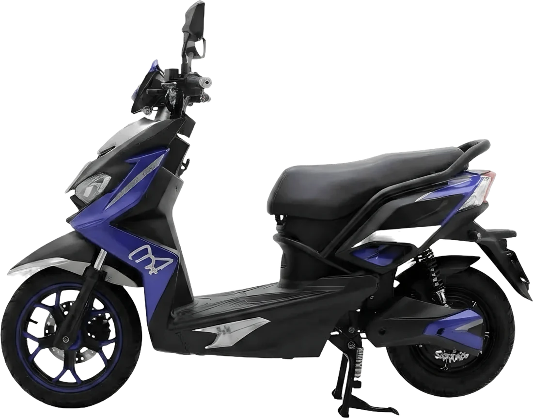 Scooter Eléctrico Aima Tiger S5 P86139 | 1500 Watts 60-70Km Color Azul, vista lateral