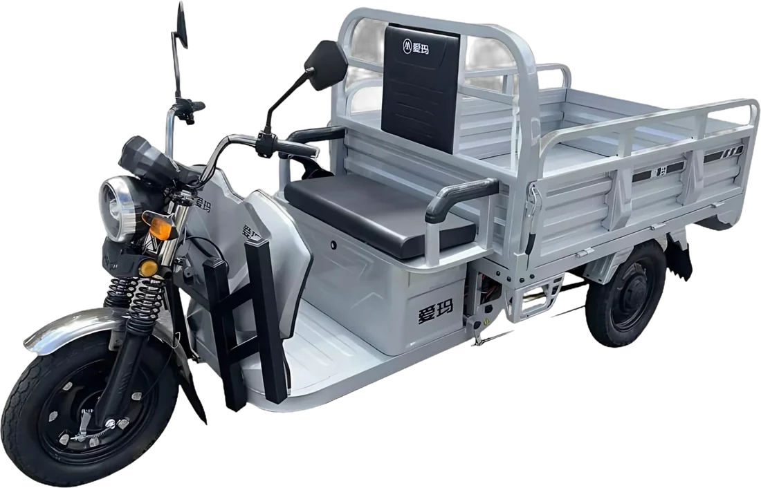 Scooter Eléctrico Aima Tricar M160 P86139 | 1000 Watts 50 Km Color Gris, vista lateral